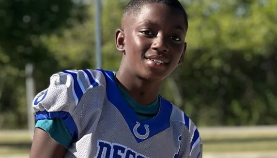 11-year-old De’Evan McFall longed for coming to the NFL. A wanderer shot left that objective speechless